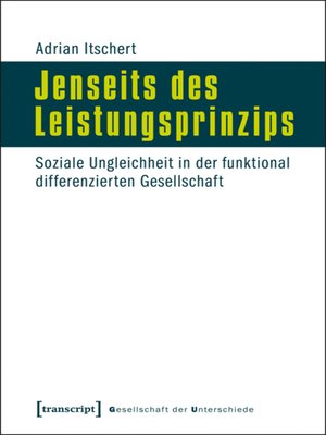 cover image of Jenseits des Leistungsprinzips